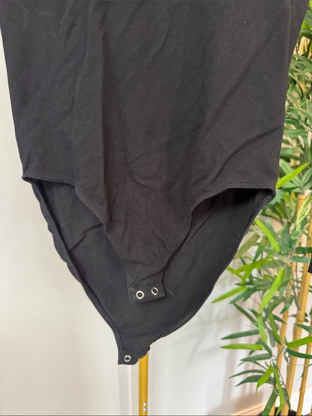 Express Black Mesh Sleeve V-Neck Bodysuit - Sleek Women's Top S - Picture 5 of 9